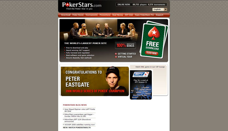 PokerStars August 2008